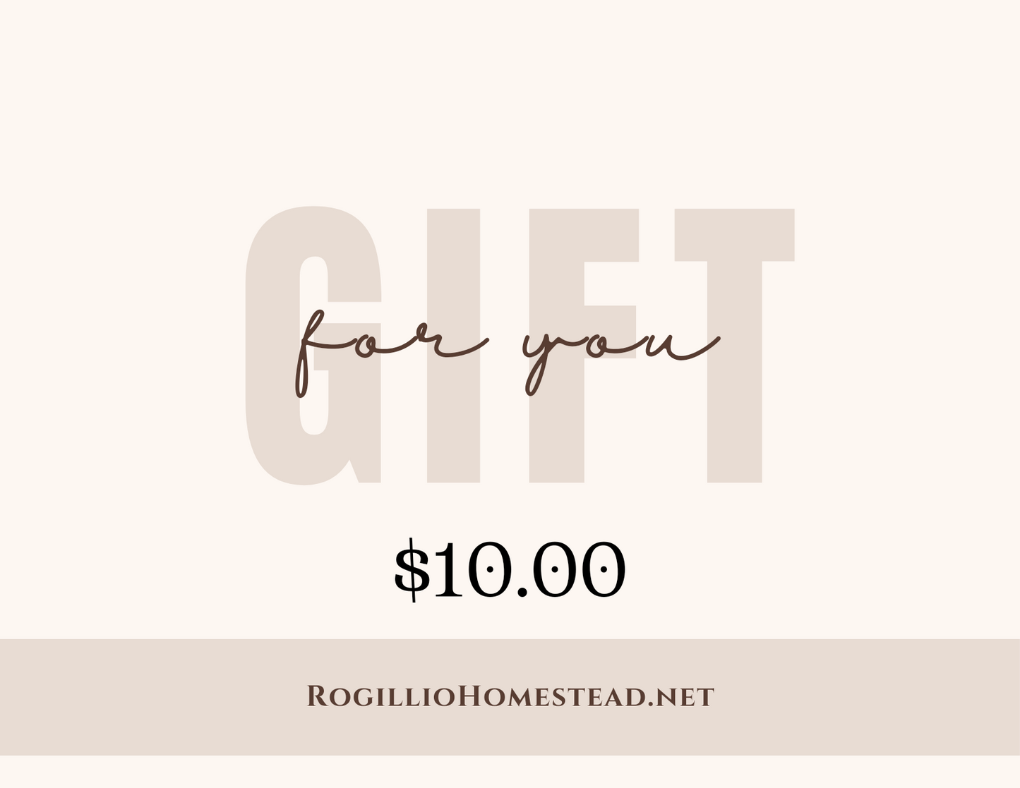 Rogillio Homestead Gift Card - Rogillio Homestead