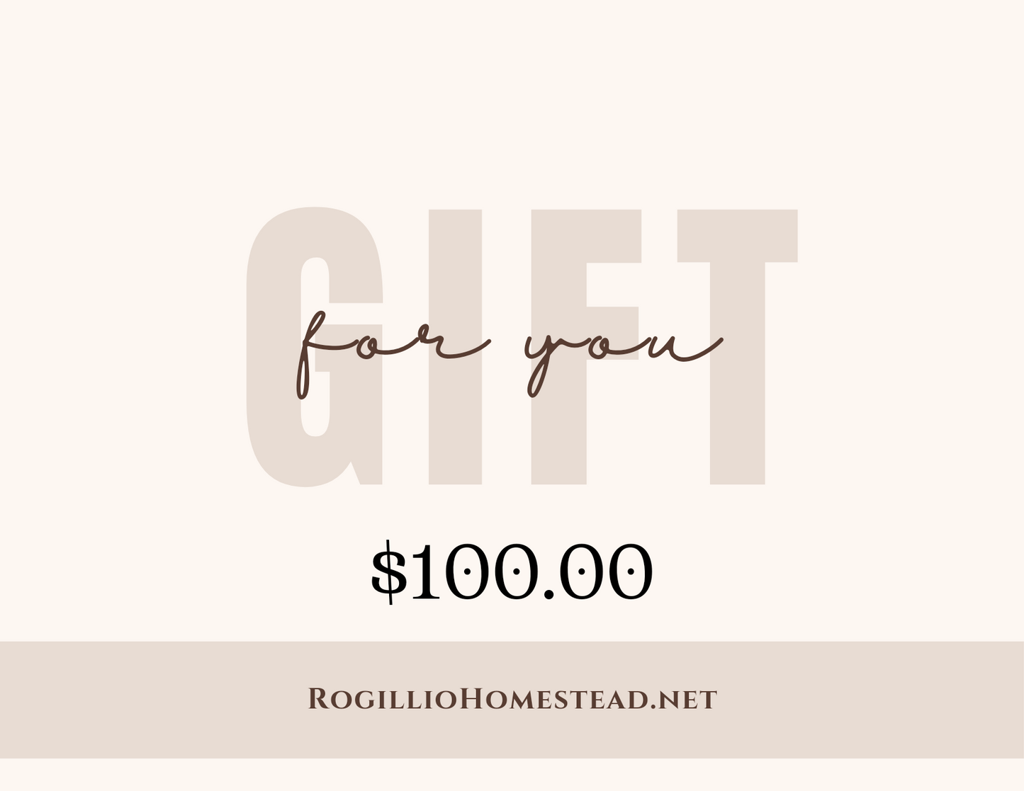 Rogillio Homestead Gift Card - Rogillio Homestead