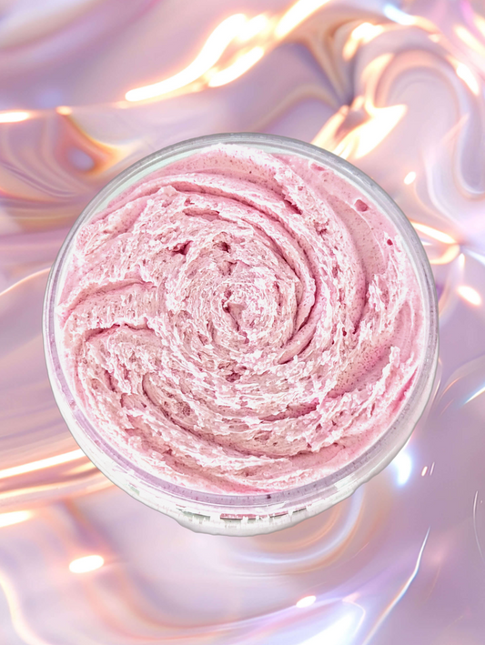 Sun-Kissed Strawberry Cream Foaming Body Scrub - Rogillio Homestead