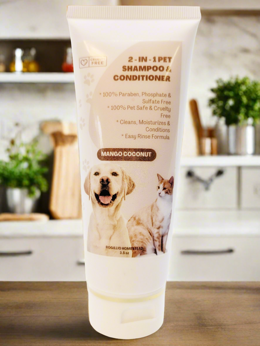 All In One Pet Shampoo & Conditioner - Rogillio Homestead