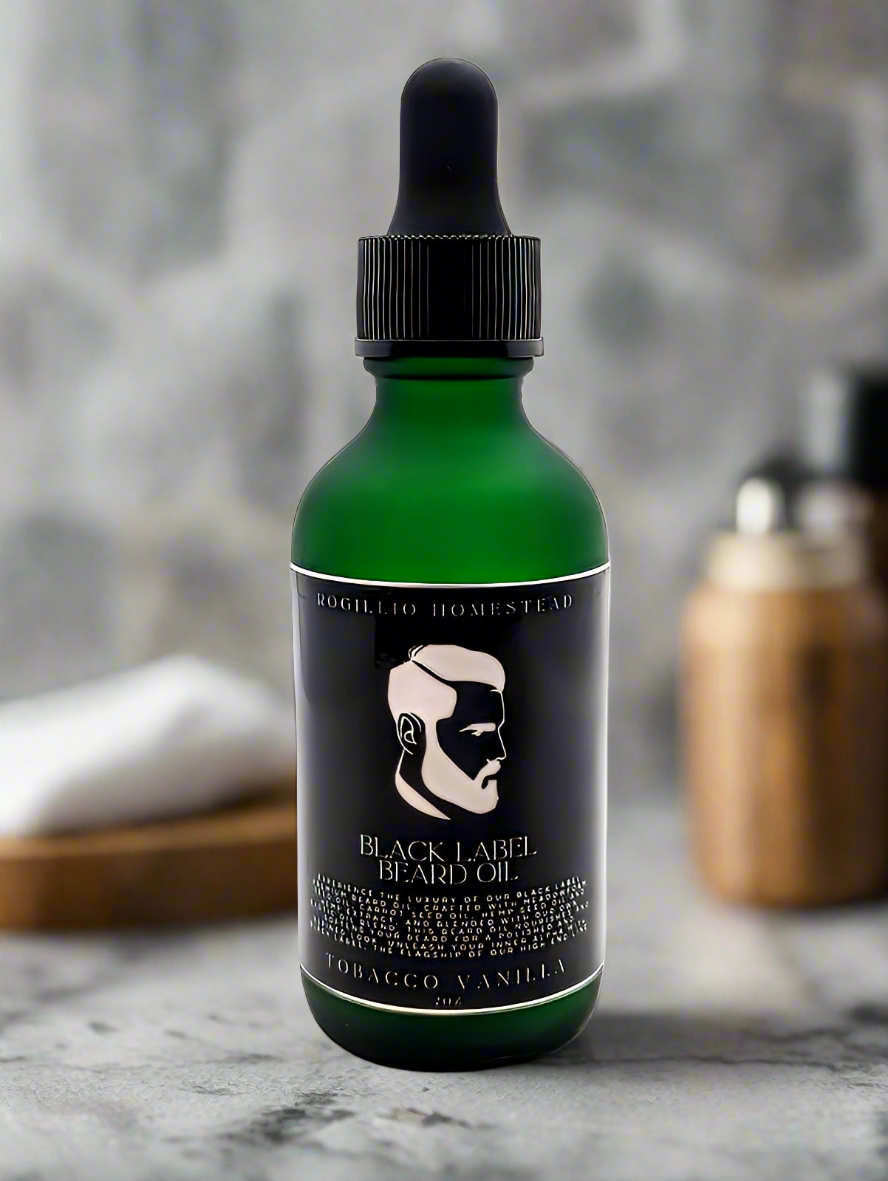 Black Label Premium Beard Oil - Rogillio Homestead