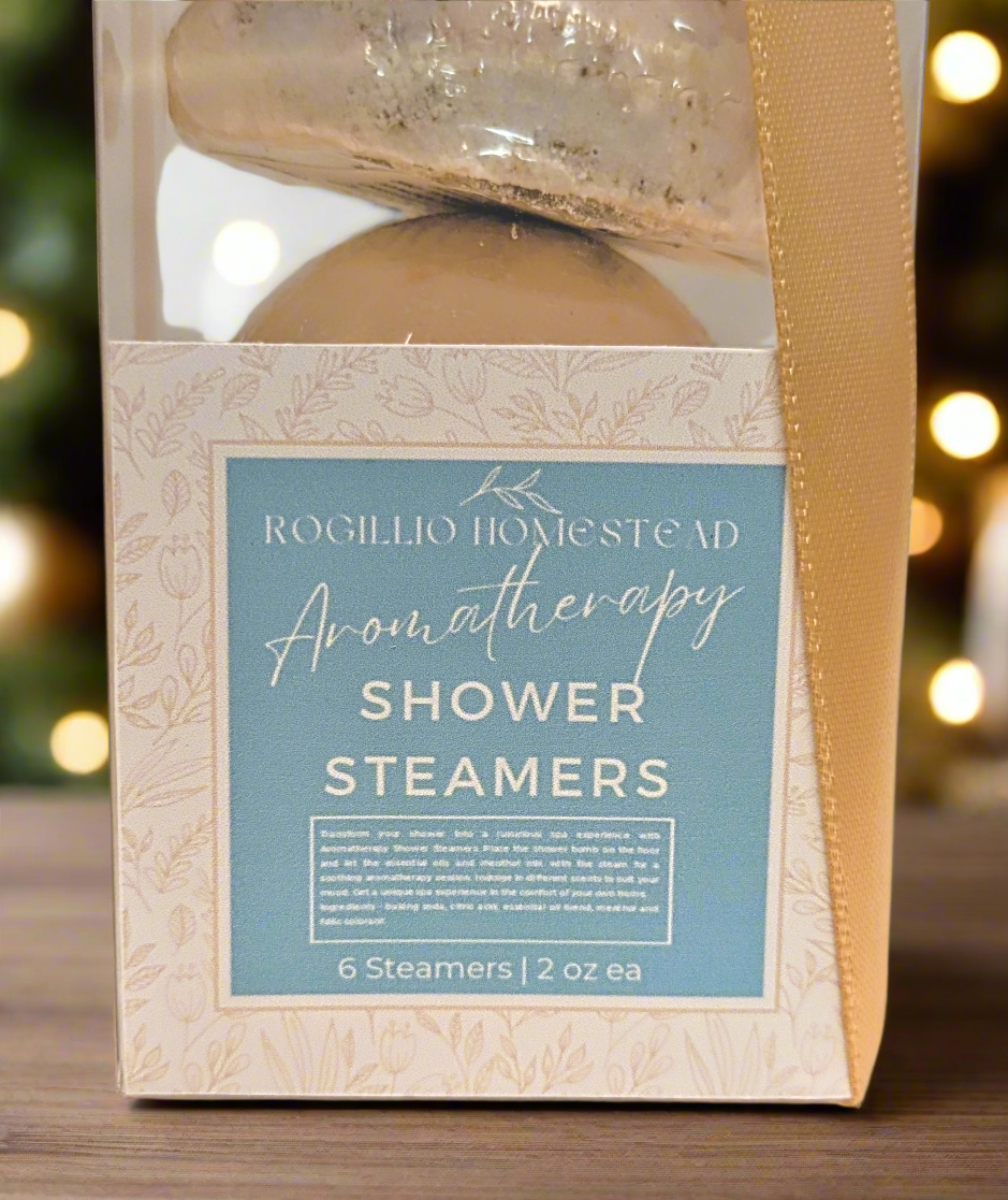 Aromatherapy Shower Steamers 6 Pack - Rogillio Homestead